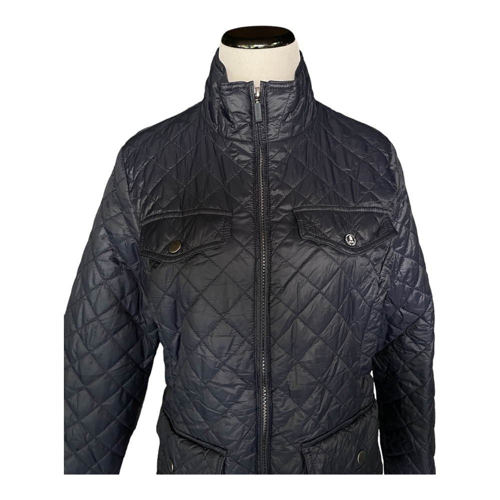 Barbour Down light jacket Navy Color sz 8 - Picture 3 of 8